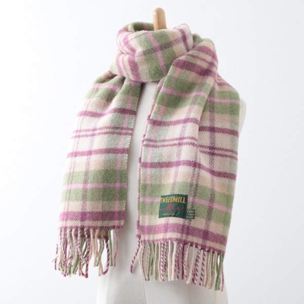 ޥե顼ȡ 48x183cm ơ ԥ å  / Cottage Pink Check Scarf