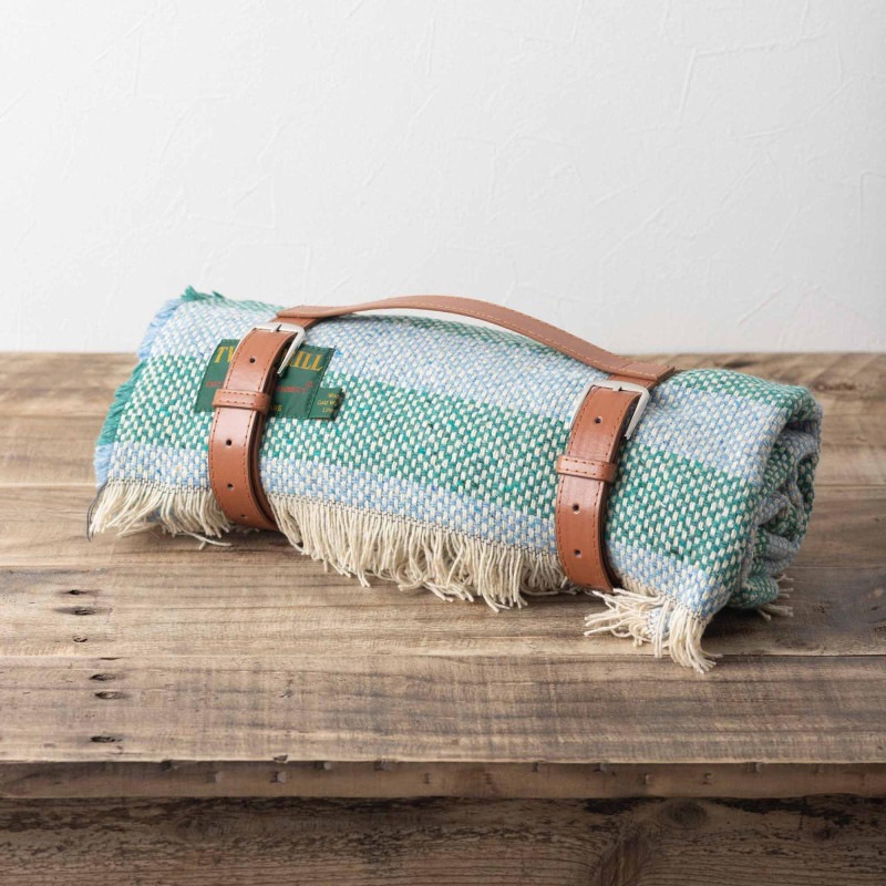ꥵ饰 ֥󥱥å 150x120cm ϥå ֥롼  / Recycle Rag Crosshatch Skyblue Jade