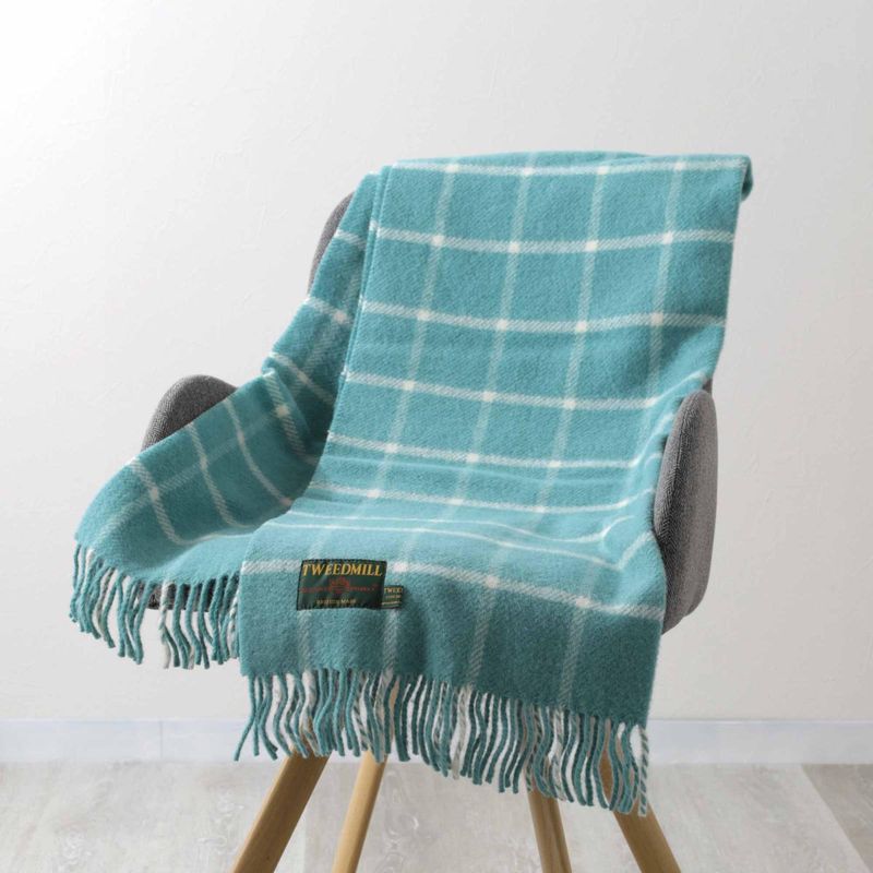 ֥󥱥å ˡ饰 70x183cm åå ڥߥ / Chequered Check Spearmint Knee Rug