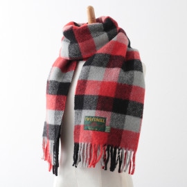 꿧 ޥե顼ȡ 48x183cm åɥ֥å㥳 å / Limitedmodel Red Black Charcoal Check Scarf