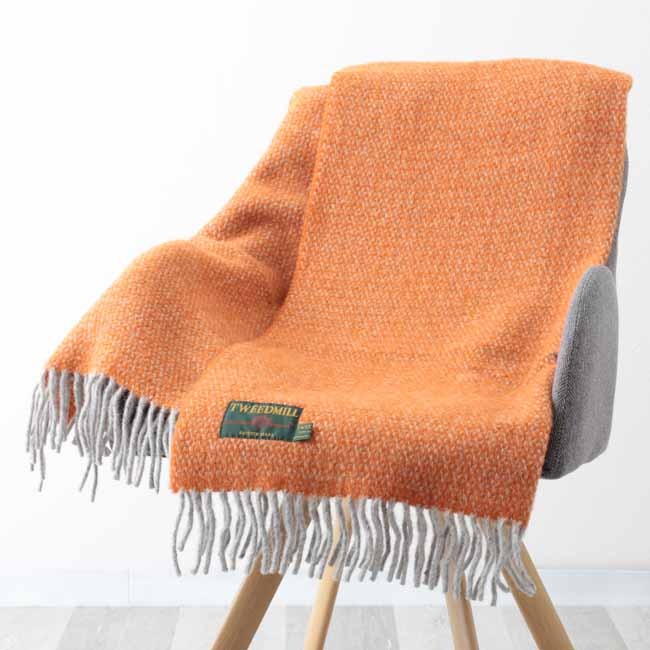 ブランケット ニーラグ 70x183cm イリュージョン パンプキン オレンジ