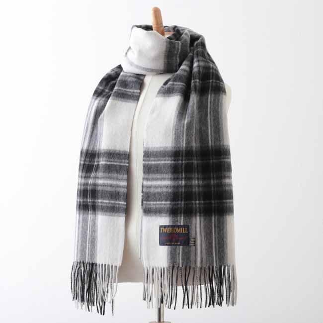 ץ쥹ơ ० ȡ 70x190cm 졼 ɥ쥹 å / Lambswool Grey Dressstewart Check