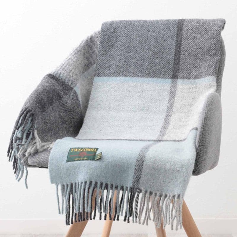 ֥󥱥å ˡ饰 70x183cm ֥åå åå / Block Check Duckegg Knee Rug