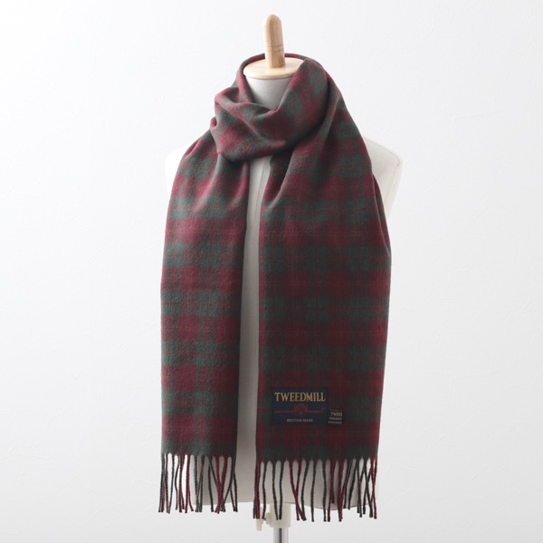 ץ쥹ơ ० ȡ 30x185cm ȥ꡼å  ޥե顼 / Lambswool Countrycheck Autumn