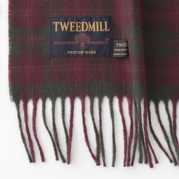 プレステージ ラムウール ストール 30x185cm カントリーチェック