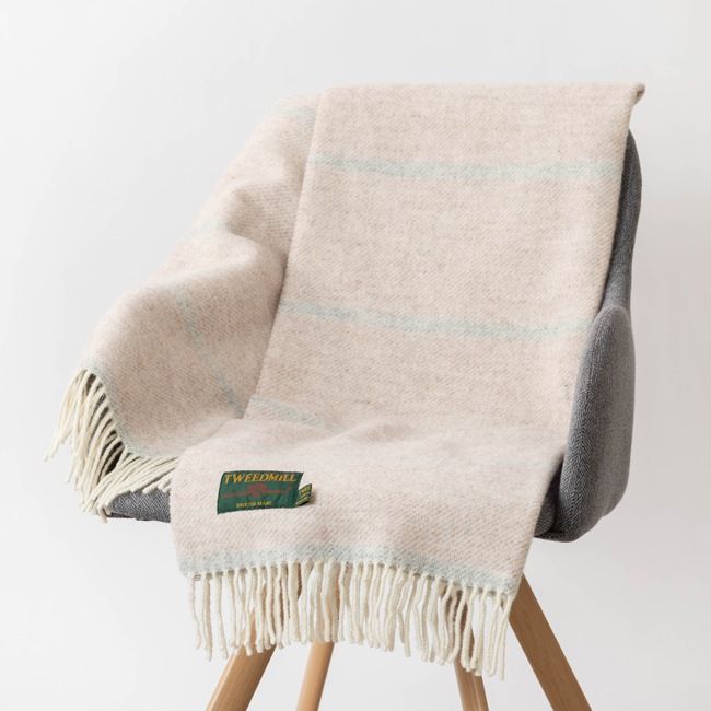 ֥󥱥å ˡ饰 65x183cm ֥ɥȥ饤 ء륯꡼ ȡ / Knee Rug Broad Stripe Hezel Cream