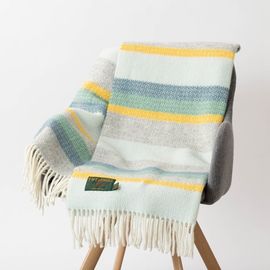 ˡ饰 ֥󥱥å 70x183cm 塼 ȥ饤 ۥ饤 ȡ / Knee Rug Illusion Stripe Horizon