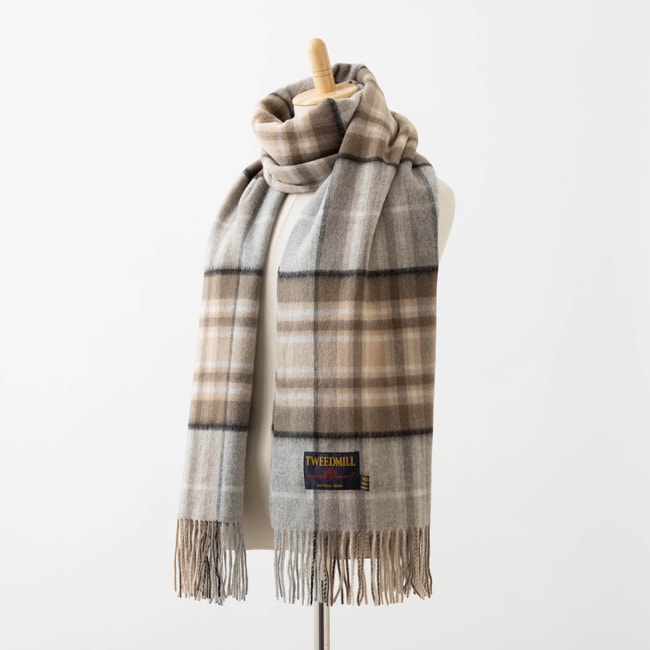 プレステージ ラムウール ストール 70x190cm マッケラー タータン