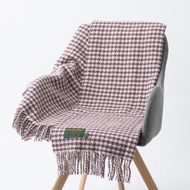 ֥󥱥å ˡ饰 65x183cm ϥɥȥ 졼 ȡ / Knee Rug Houndstooth Grape