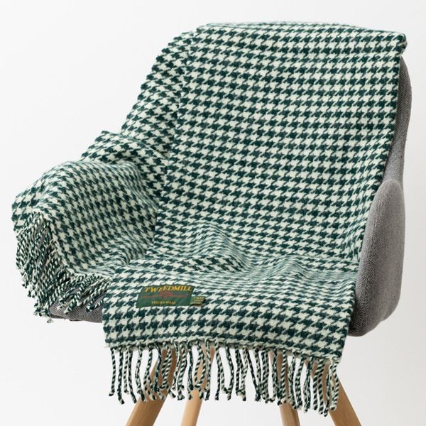 �֥�󥱥å� �ˡ��饰 65x183cm �ϥ���ɥȥ����� ������� ���ȡ��� / Knee Rug Houndstooth Emerald