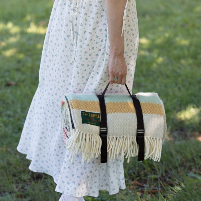 ハイエンドウール ポロラグ 防水裏地 レジャーシート 183x145cm