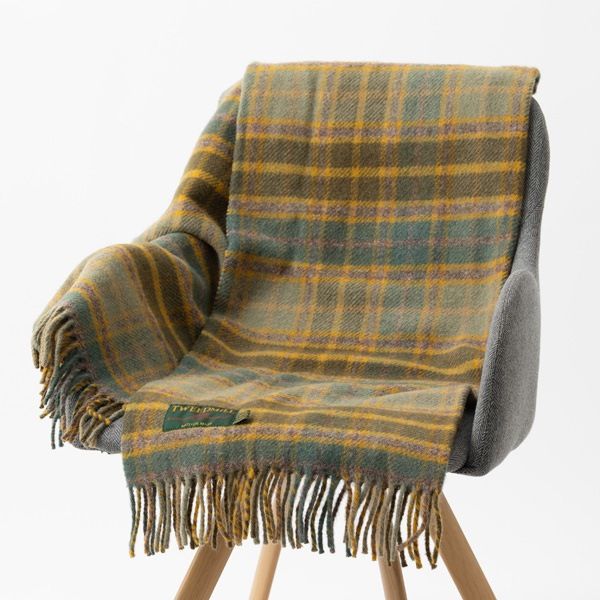 �֥�󥱥å� �ˡ��饰 70x183cm ���ơ��������å� �ޥ������� / Cottage Check Mustard Knee Rug