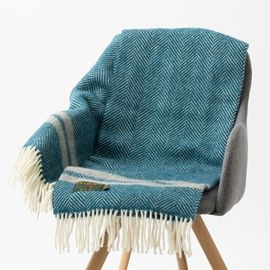 ֥󥱥å ˡ饰 70x183cm եåܡ 2ȥ饤 륰졼 ȡ / Fishbone 2 Stripe Steal Grey Knee Rug