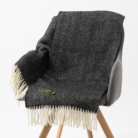 ֥󥱥å ˡ饰 70x183cm եåܡ ֥å ȡ / Knee Rug Fishbone Black