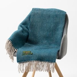 ֥󥱥å ˡ饰 70x183cm إܡ ƥء ȡ / Herringbone Teal Hazel Knee Rug