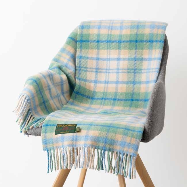 �֥�󥱥å� �ˡ��饰 70x183cm ���ơ��� �����å� �֥롼 ���ȡ��� / Cottage Check Blue Knee Rug