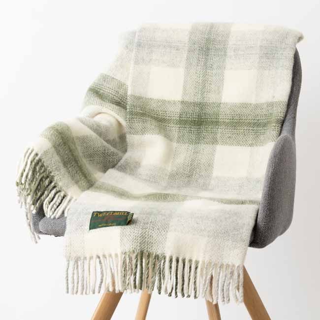 �֥�󥱥å� �ˡ��饰 70x183cm ��ɥ� �����å� ���꡼�� ���ȡ��� /  Meadow Check Olive Knee Rug