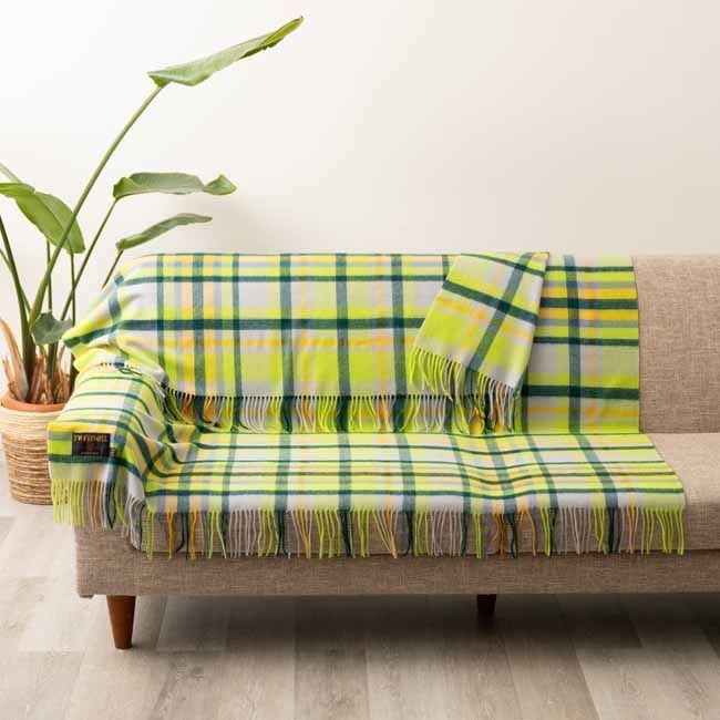 �ץ쥹�ơ��� ��०���� �֥�󥱥å� 140x190cm �֥饤�� ���ȥ饹 / Lambswool Bright Citrus Blanket