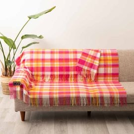 ץ쥹ơ ० ֥󥱥å 140x190cm ֥饤 ꥪ / Lambswool Bright Rio Blanket