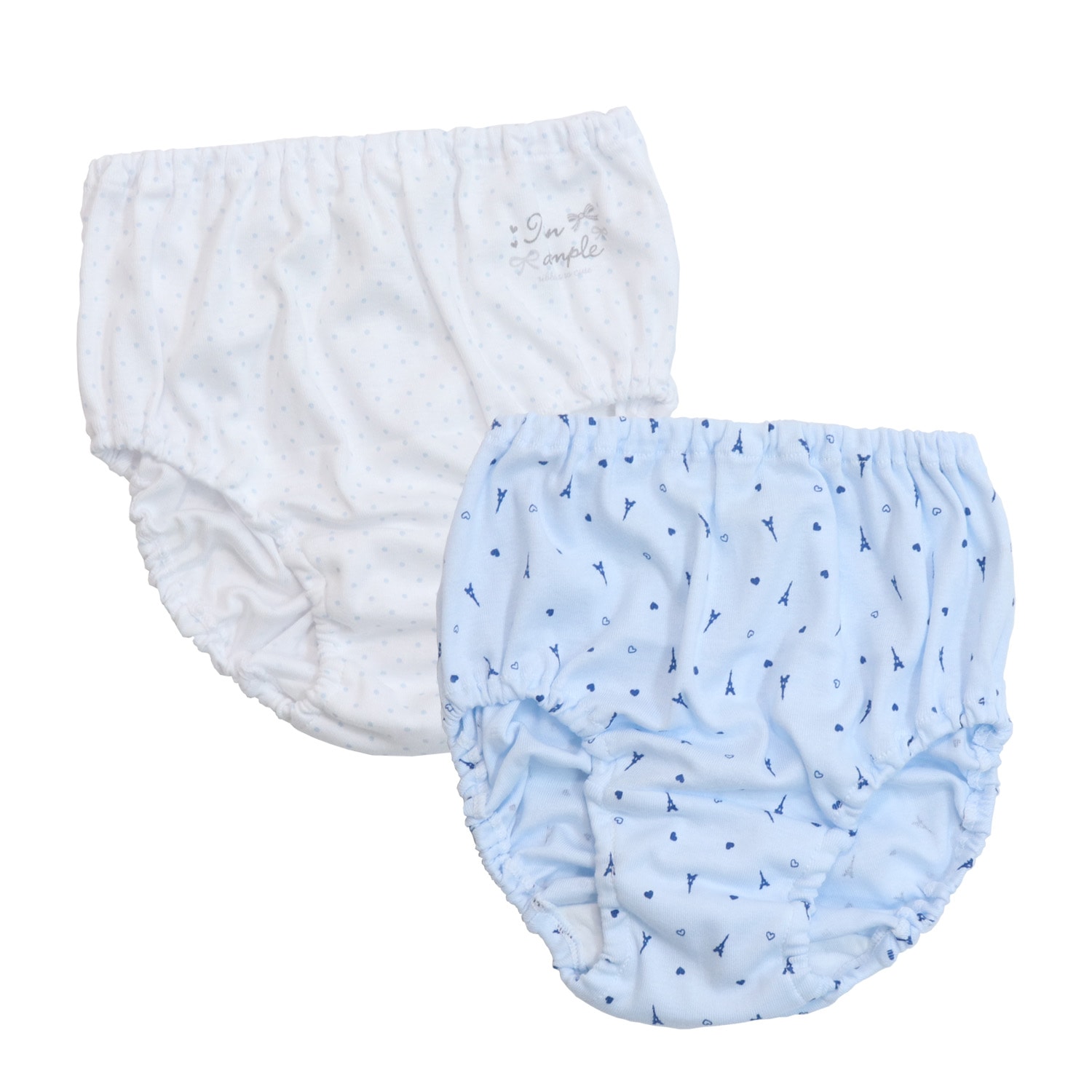 日本製 ドットエッフェル柄ショーツ2枚組 140/150/160/165 夏ショーツ