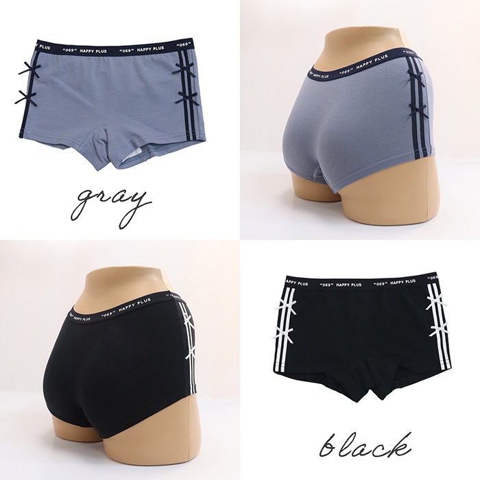 ラインリボンボクサーショーツ2枚組 140 150 160 165 子供 下着