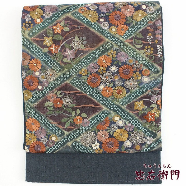 中古】 袋帯 礼装用帯 ふくろ帯 リサイクル レディース 正絹 朱