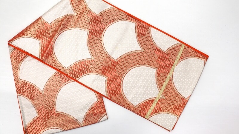 【50%OFF|えびす講セール|期間限定】【中古】 袋帯 正絹/シルク ホワイト 変色等 変色等 リメイク用 リュース リサイクル【返品・キャンセル不可・電話注文不可】