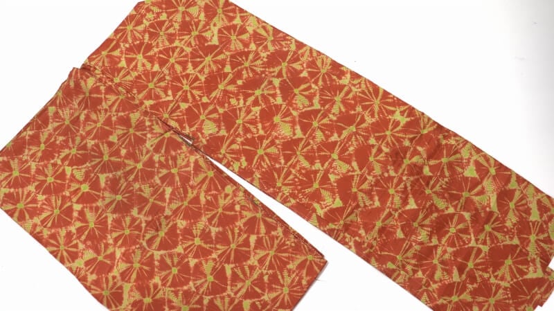 【50%OFF|えびす講セール|期間限定】【中古】 アンティーク レトロ ビンテージ ヴィンテージ羽織 オレンジ 裏地あり 袷せ 変色等 リメイク用 リュース リサイクル【返品・キャンセル不可・電話注文不可】