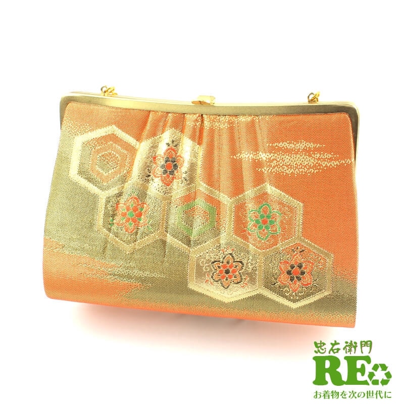 【価格見直し宣言】【中古】 バッグ 着物用 和装バッグ フォーマル 礼装 リサイクル レディース 高さ15cm 幅21.5cm リサイクルバッグ 即日発送