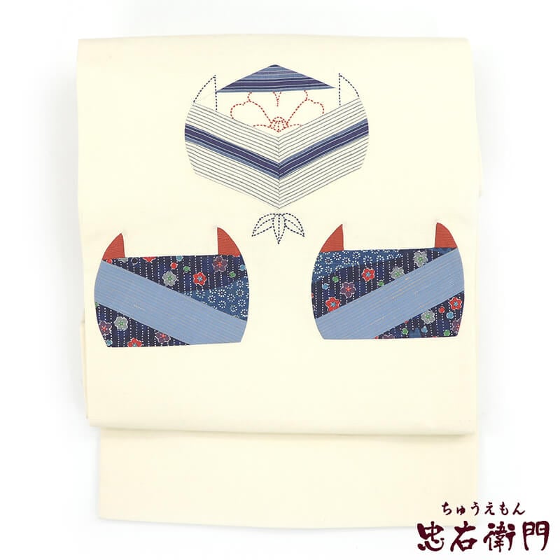専用帯1873 ●高級 正絹 紬 刺繍 名古屋仕立て 名古屋帯 乱菊 専用帯1873 ○高級 正絹 紬 刺繍 名古屋仕立て 名古屋帯 乱菊