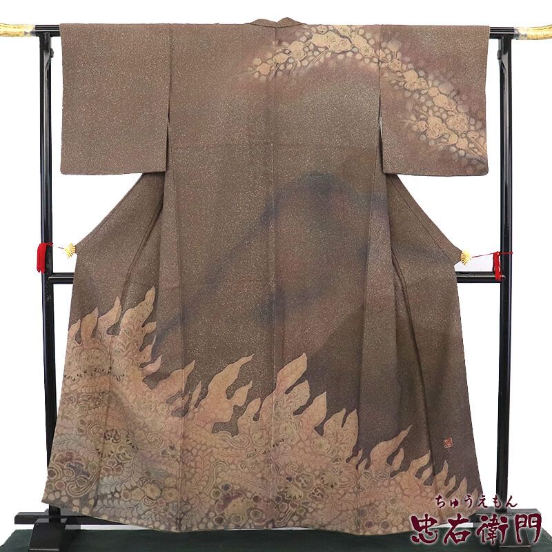 美品 正絹 単衣 兎 ゆったりサイズ 訪問着 着物 A3443 単衣訪問着 No.AC-3558-Mサイズのレンタル｜きもの365