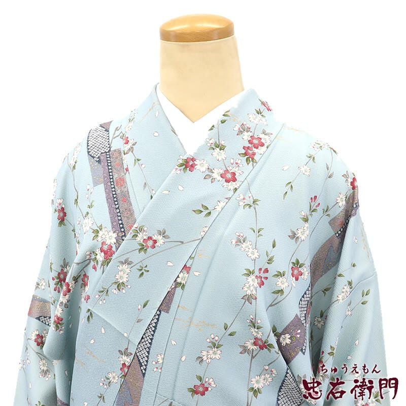 リサイクル小紋〘 向かい鳥 藍染〙〘 広衿 袷〙裄:約68.5㌢ 楽天市場】【新古品】 小紋 着物 正絹 袷 黒 × 濃藍 ぼかし染