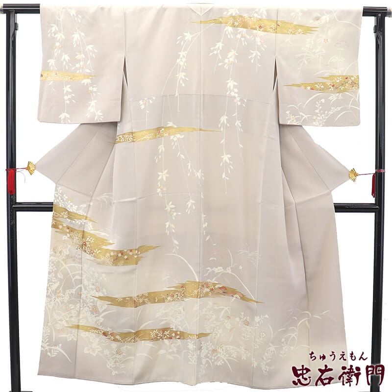 単衣！優美＊金彩＊防止加工済み＊総柄＊ゴージャス＊訪問着＊１６１ｃｍ＊裄６７ 単衣！優美＊金彩＊防止加工済み＊総柄＊ゴージャス＊訪問