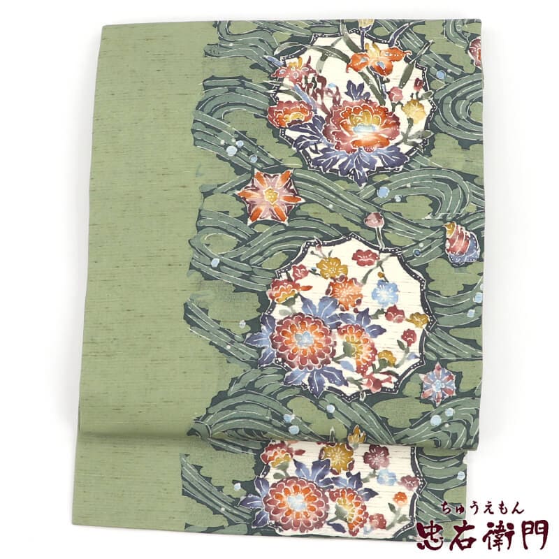 20％OFF｜期間限定】【12/1 朝10時まで】【中古】 名古屋帯 正絹 九寸