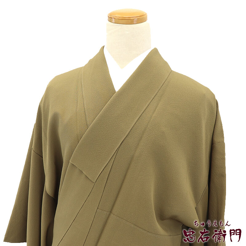 ［5791］色無地 美品 未使用 幅広サイズ 一つ紋 五三桐 正絹 着物 袷 5791］色無地 美品 未使用 幅広サイズ 一つ紋 五三桐 正絹