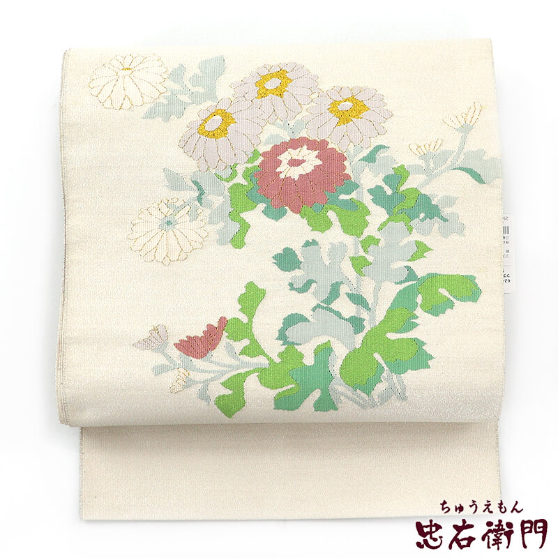 508mn94◆泰山 作家もの名古屋帯 めでたい 鯛 雅楽 三味線 笛 鼓◆美品 508mn94◇泰山 作家もの名古屋帯 めでたい 鯛 雅楽 三味線 笛 鼓