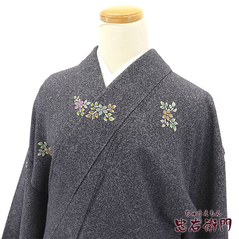 20倍ポイント｜歳末大還元祭】【中古】 小紋 小紋着物 松井青々 落款