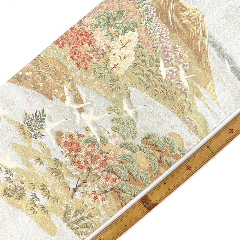 袋帯 扇 松 菊 鶴 アンティーク帯 黒 NO-362 000000016292-01.jpg?size=m&w=