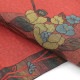 【50%OFF|えびす講セール|期間限定】【中古】 名古屋帯 なごや帯 八寸名古屋帯 リサイクル レディース 正絹 赤茶 花柄 長さ356cm 幅31cm 仕立て上がり帯 リサイクル帯 即日発送