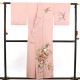 【中古】 付下げ 友禅 レディース 正絹 ピンク 花柄 身丈155.5cm 裄丈64cm 仕立て上がり着物 入学式 卒業式 結婚式 七五三 パーティ リユース着物 リサイクル着物 10時までのご注文で即日発送