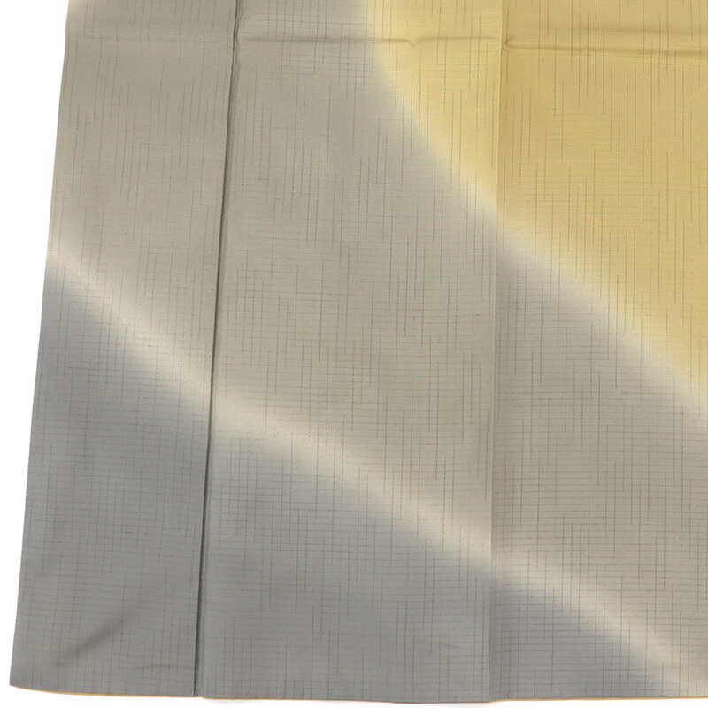 【中古】 紬付下げ 紬着物 付下げ 付け下げ レディース 正絹 灰 芥子 色ぼかし 身丈166cm 裄丈68.5cm 仕立て上がり着物 カジュアル お出掛け パーティ リユース着物 リサイクル着物 送料無料 10時までのご注文で即日発送