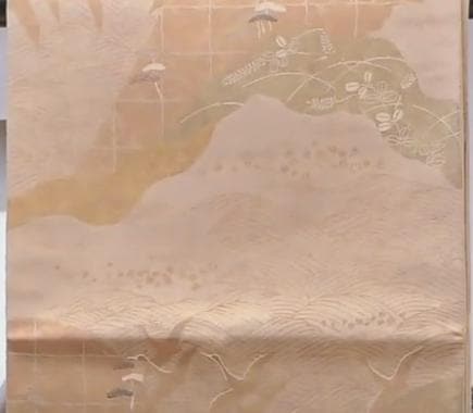 中古】アウトレット62％OFF 正絹 袋帯 長さ424㎝ 動画番号41109
