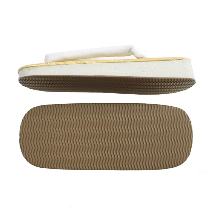 【新品】雪駄 クッション雪駄 軽量 スポンジ底 白鼻緒 滑り止め加工付き メンズ 男着物 24/25/26/27/28cm