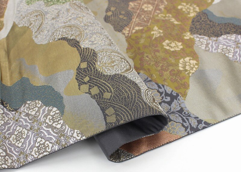 【50%OFF|えびす講セール|期間限定】【中古】 袋帯 リサイクル 正絹 仕立上がり 礼装 フォーマル レディース ゴールド シルバー 道長取り 丸文 唐草 長さ448cm 即日発送