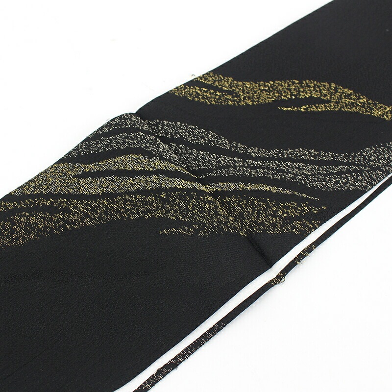 【20倍ポイント|歳末大還元祭】重ね衿 伊達衿 黒 ブラック 抽象柄 振袖 成人式 結婚式 メール便対応可能 伊達衿 かさねえり 【新品】