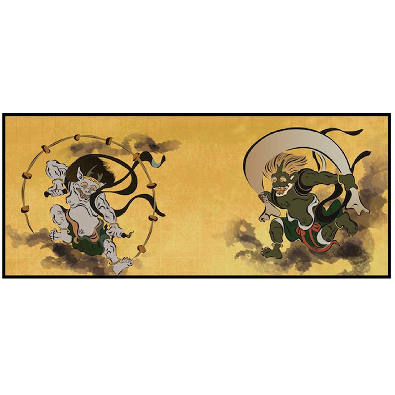 ミニチュア屏風 H120xW270 風神雷神図 俵屋宗達 | アート屏風,東京