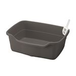 ラプレ ネコトイレ 深型 60 ダークグレー 【×2セット】(セレクト品)