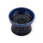 猫用 脚付フードボウル 日本製 ブルー (セレクト品)