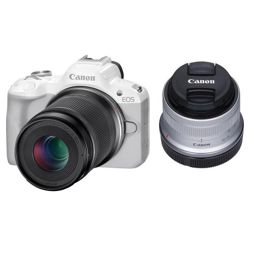 Canon EOS R50 ホワイト 単焦点レンズセット EOS R50 ダブルズームキット ホワイト | 新品,マウント | SAEDA