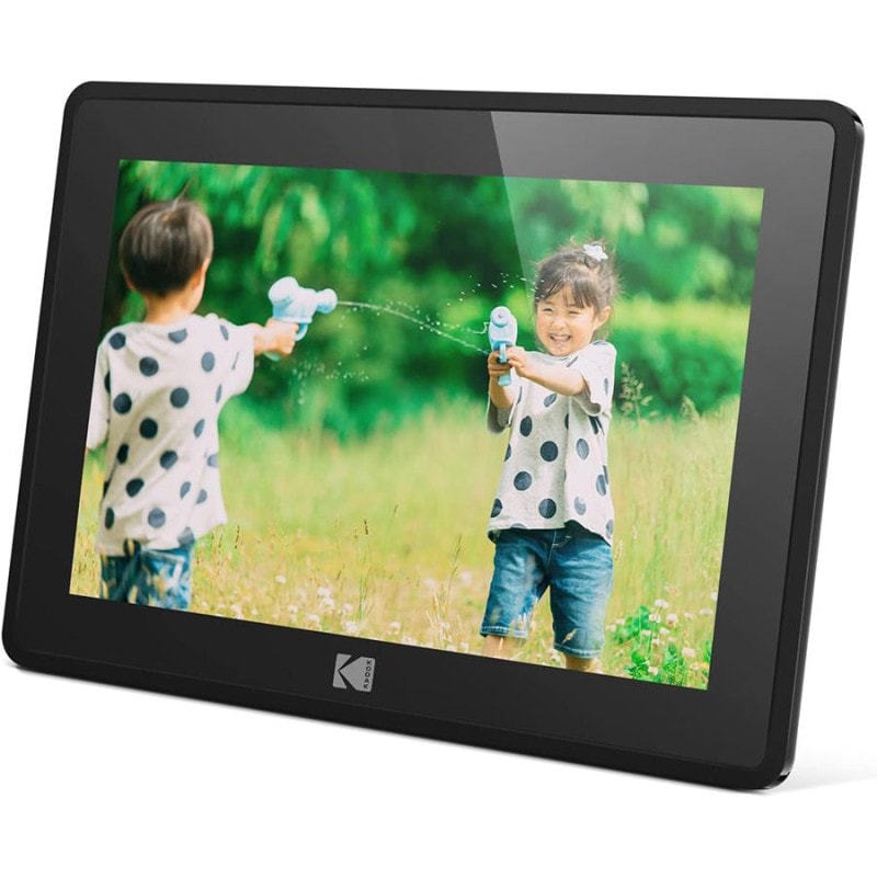 KODAK デジタルフォトフレーム 10.1インチ HD画面 32GB内蔵 写真/動画/音楽再生 遠隔転送 RCF-106H ブラック